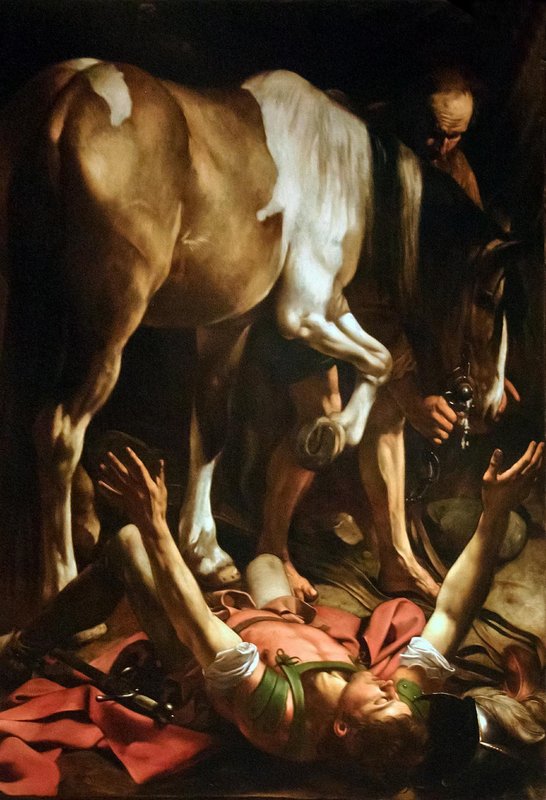 Caravaggio's Conversion of St Paul (photo by @RonPorter)