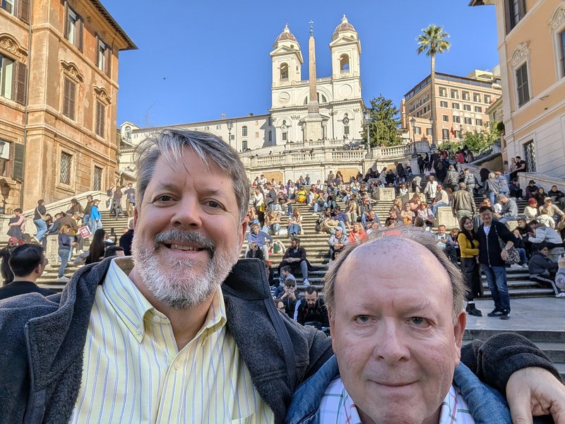 Ken and me at the Spanish steps