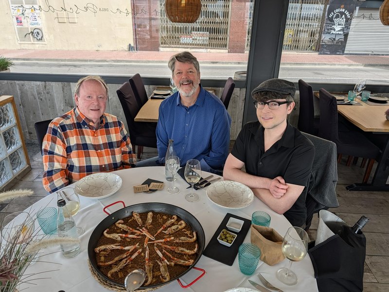 Ken, Joey, and I at lunch