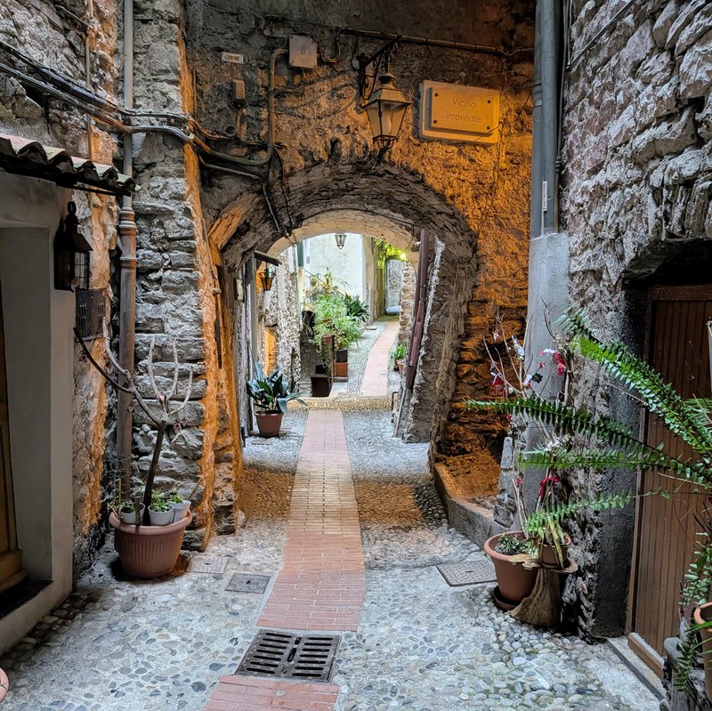 There's about 8 streets like this, all narrow and covered in parts