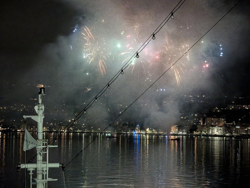 Fireworks on the harbor