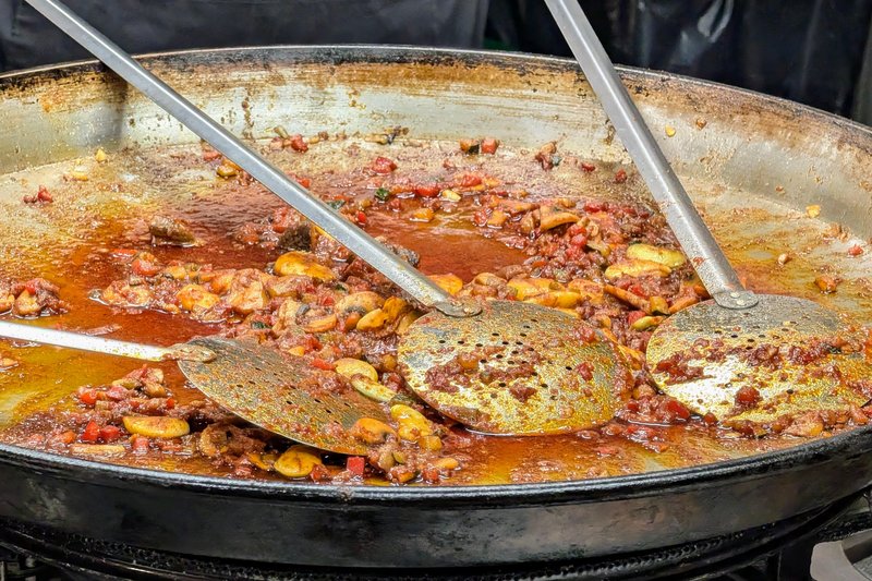 Sofrito: tomatoes and spices fried in oil