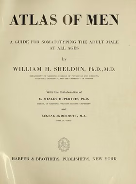 The cover of Atlas of Men: A guide for somatotyping the adult male at all ages