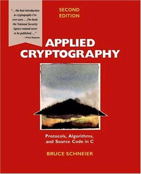 The cover of Applied Cryptography: Protocols, Algorithms, and Source Code in C