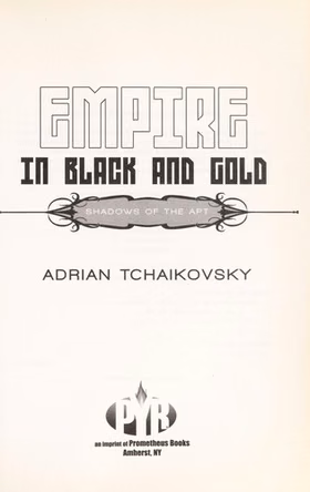 The cover of Empire in Black and Gold