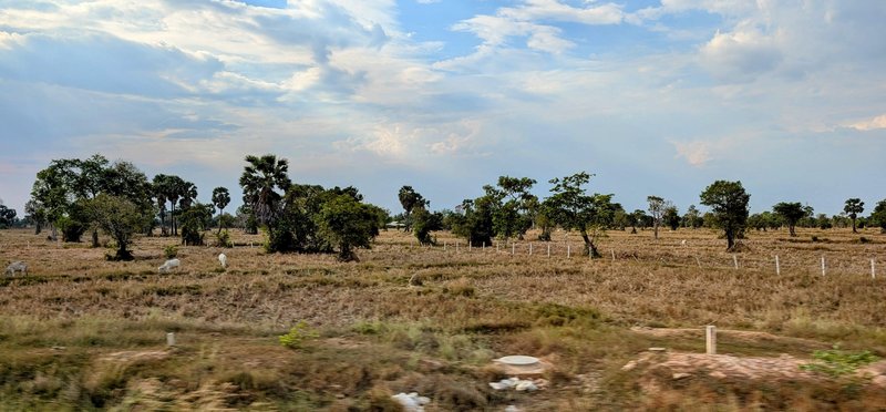 A dusty field near the airport