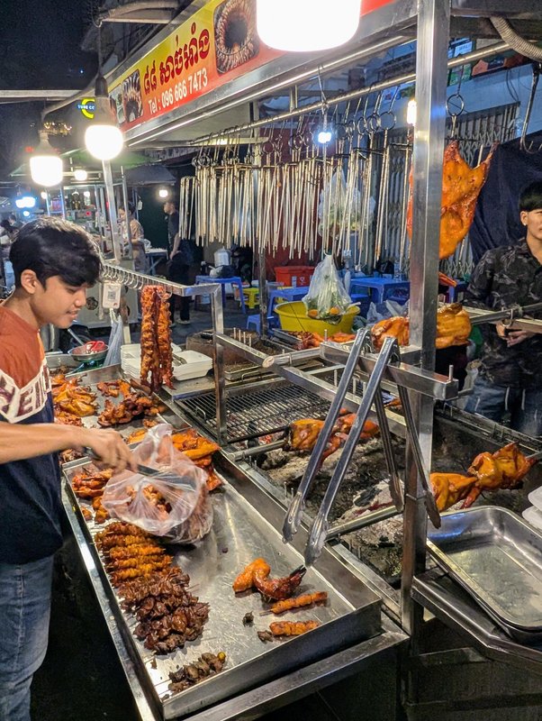 Various grilled meats, cooked super well, crisp and fatty