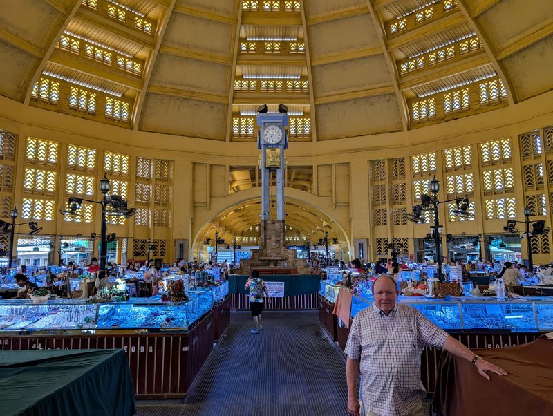 Inside of Central Market, with Ken
