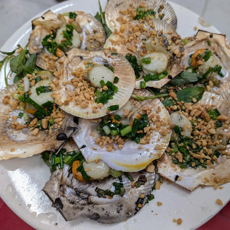 Delicious scallops