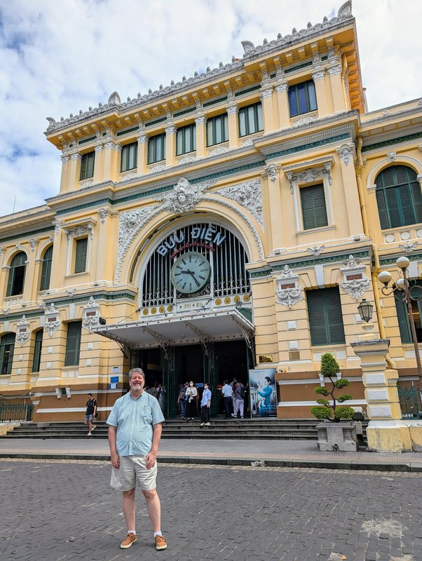 Me at the post office / telegraph building 