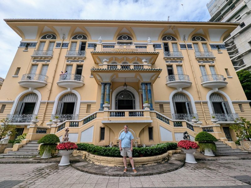 Me at the fine arts museum of Ho Chi Minh City. (a disappointing collection and display).
