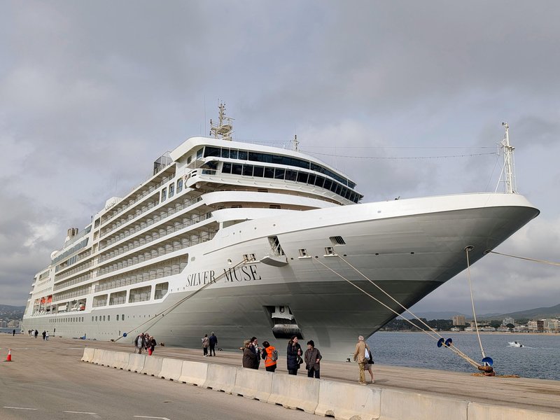 The ship. It's big, but smaller than a lot of ocean ships